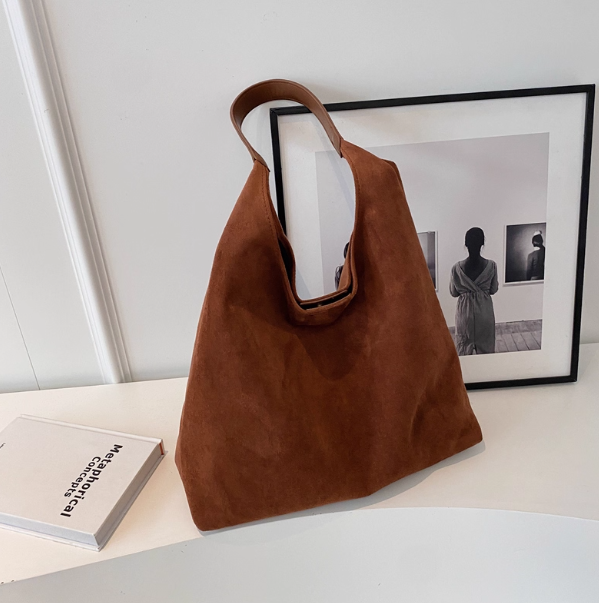 女性用レトロフロスト加工の大型ハンドバッグ